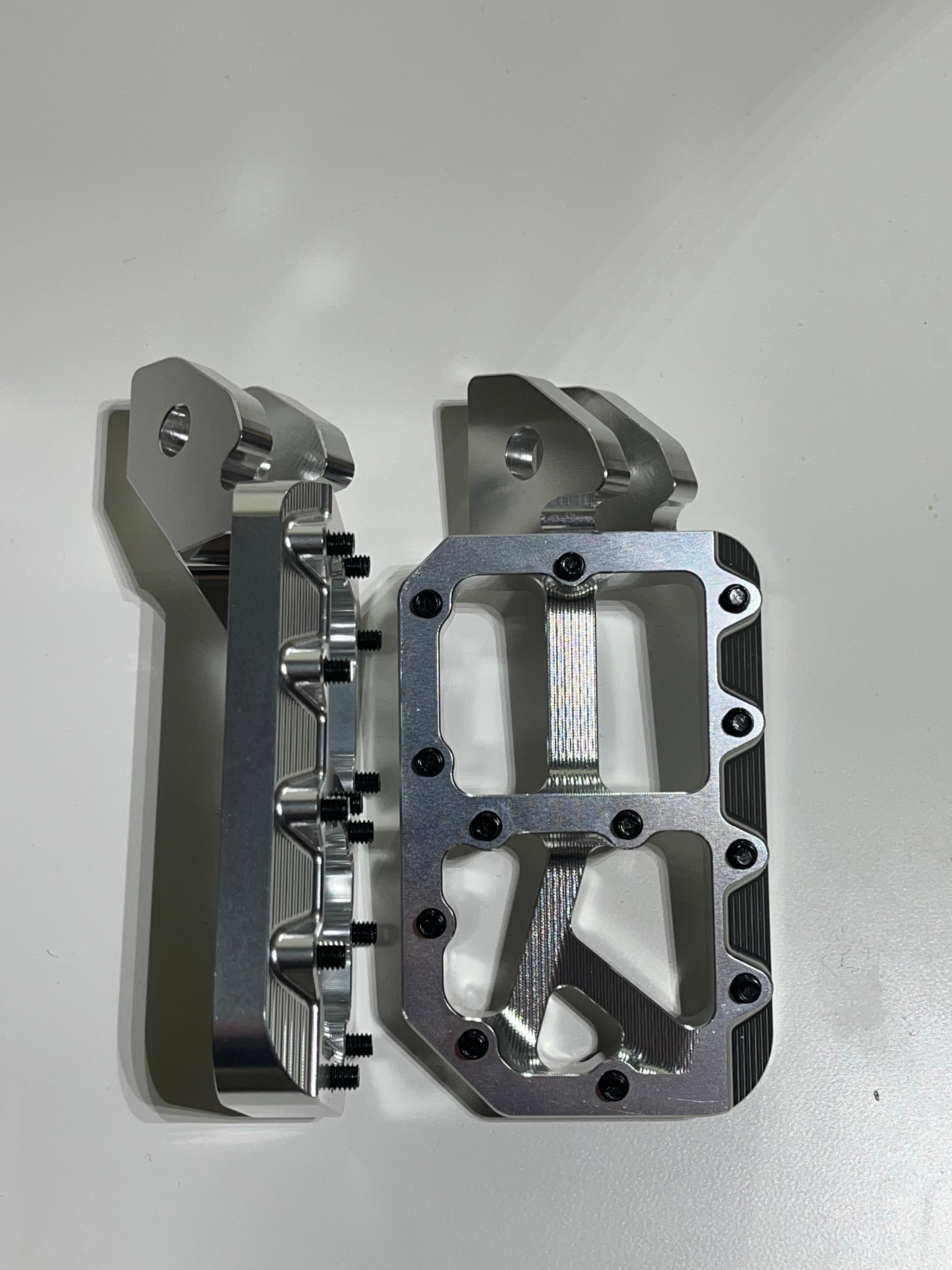 Silver Wide Foot Pegs