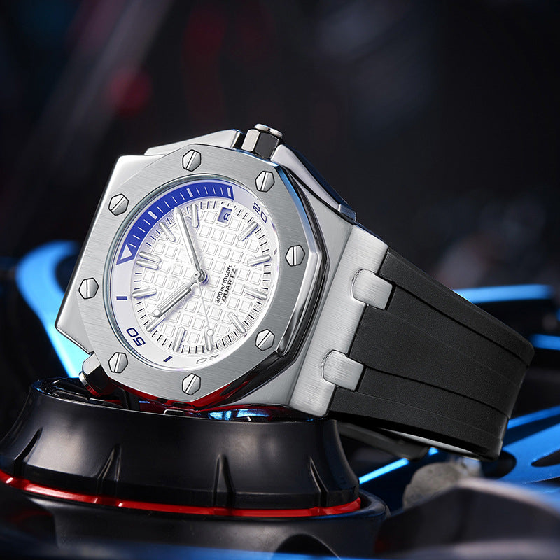 Luxury Stainless Steel Quartz Watch Men Military Watch Causal Fashion Excellent Wristwatch