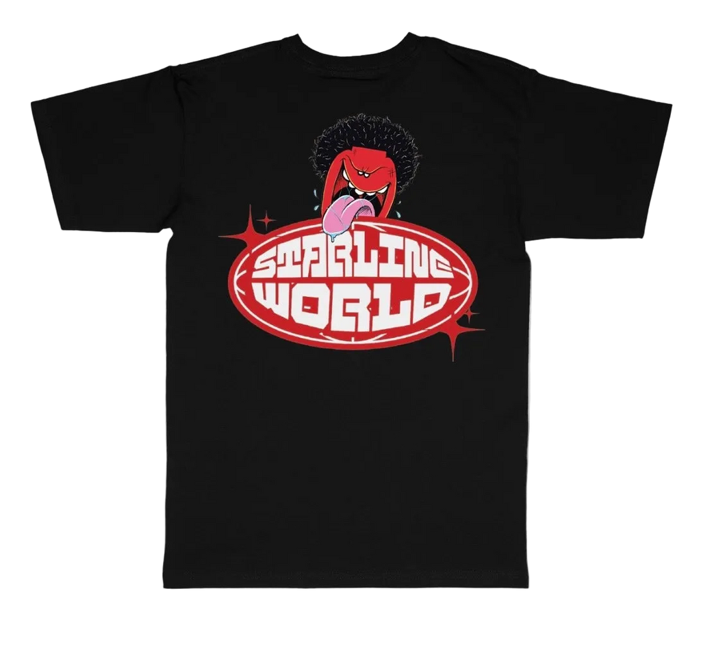 StarlineWorld (Black-RedDude) Tee