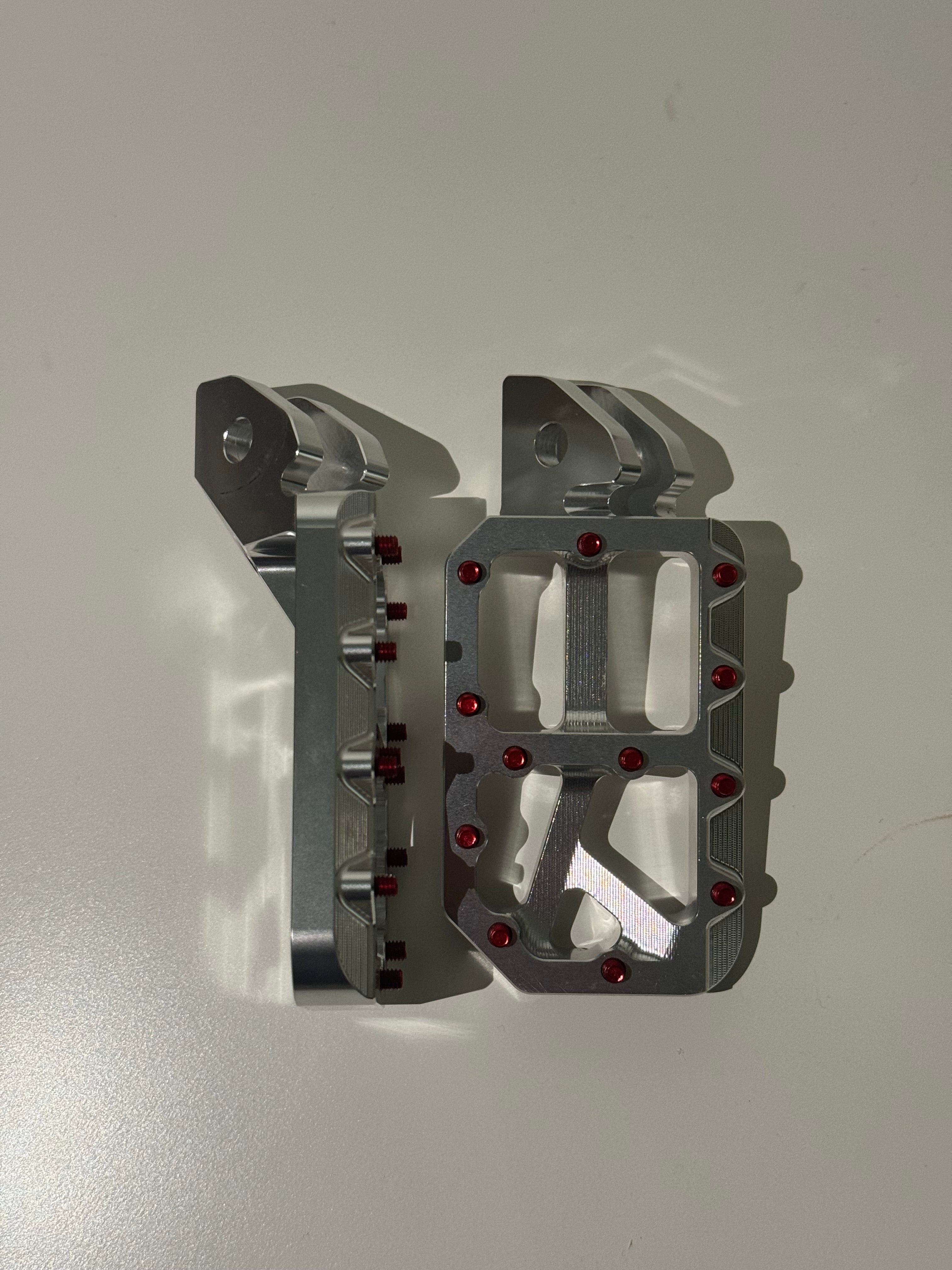 Silver Wide Foot Pegs