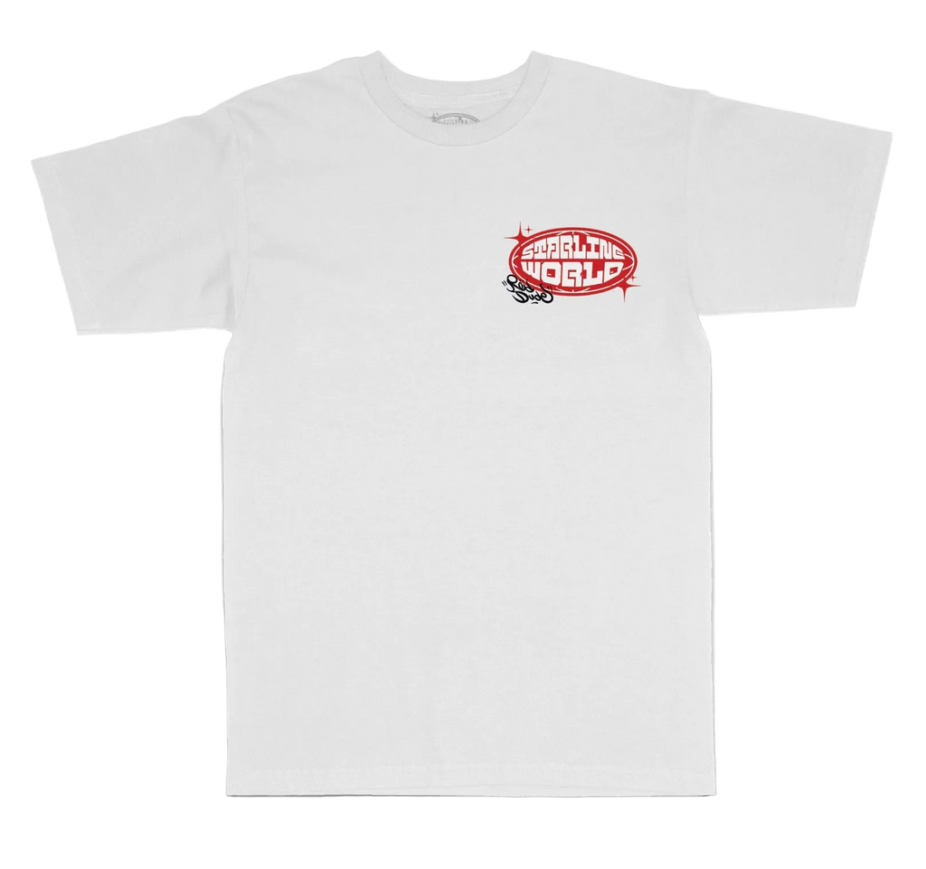 StarlineWorld (White-RedDude) Tee