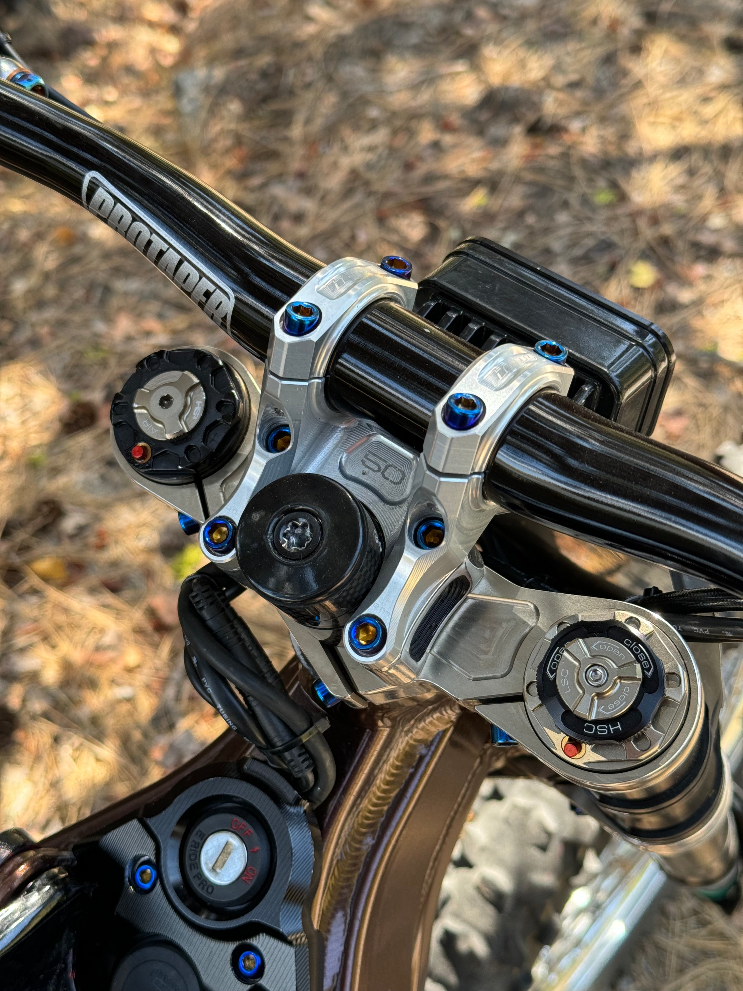 Titanium Direct stem riser mount bolts