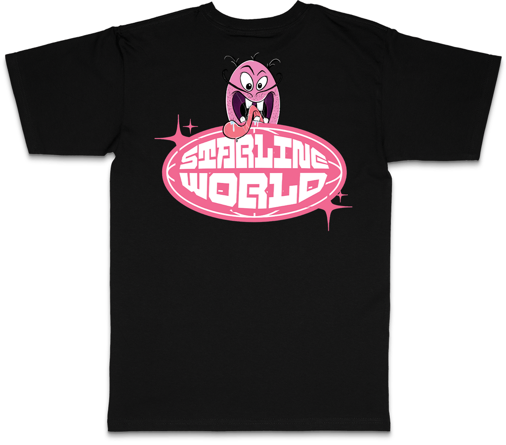 StarlineWorld (Black-PinkDude) Tee