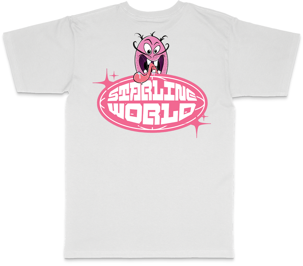 StarlineWorld (White-PinkDude) Tee