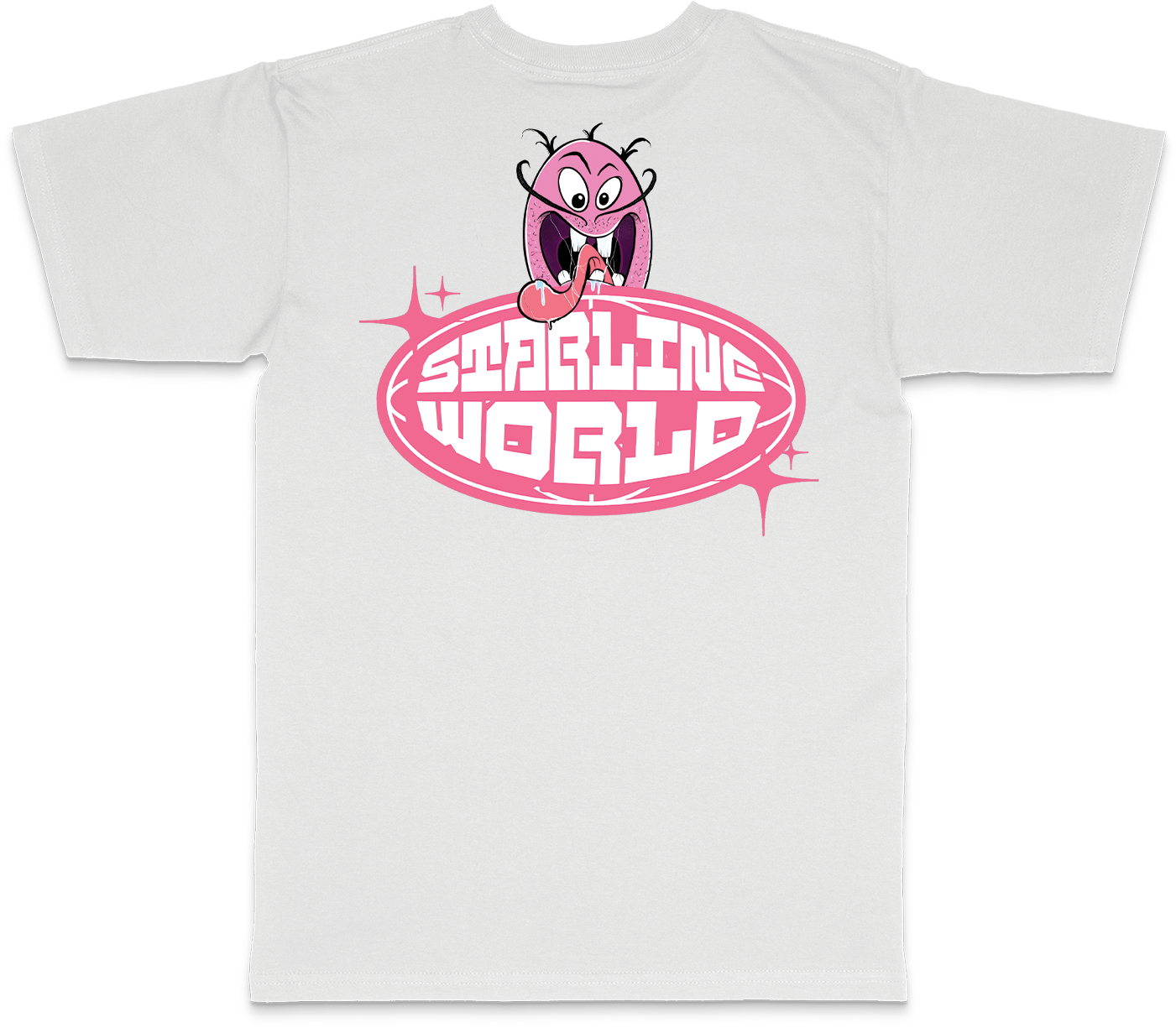 StarlineWorld (White-PinkDude) Tee