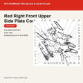 Right Front Upper Side Plate Cover Plate For RFN Warrior Pro SX-E15 & SX-E15 Plus